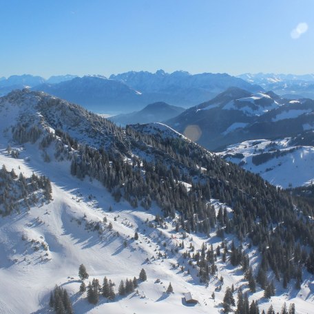 Blick vom Wendelstein auf das Sudelfeld, © webcam.eu