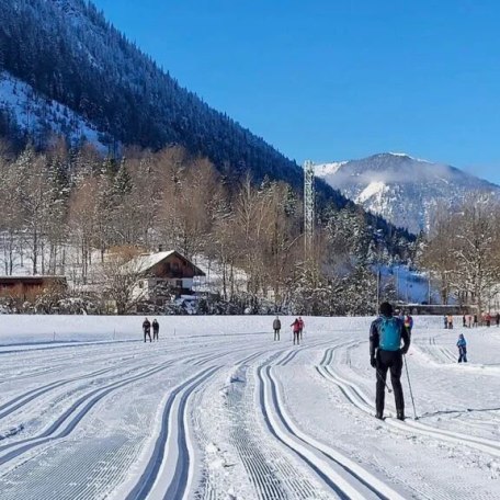 Einstieg Langlaufloipe wenige Minuten vom Haus entfernt, &copy; im-web.de/ Kur- und Tourist-Info Bayrischzell