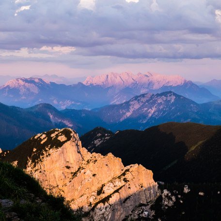 Rotwand Gipfel Sonnenuntergang Wilder Kaiser