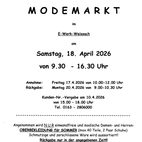 Modemarkt, &copy; E-Werk
