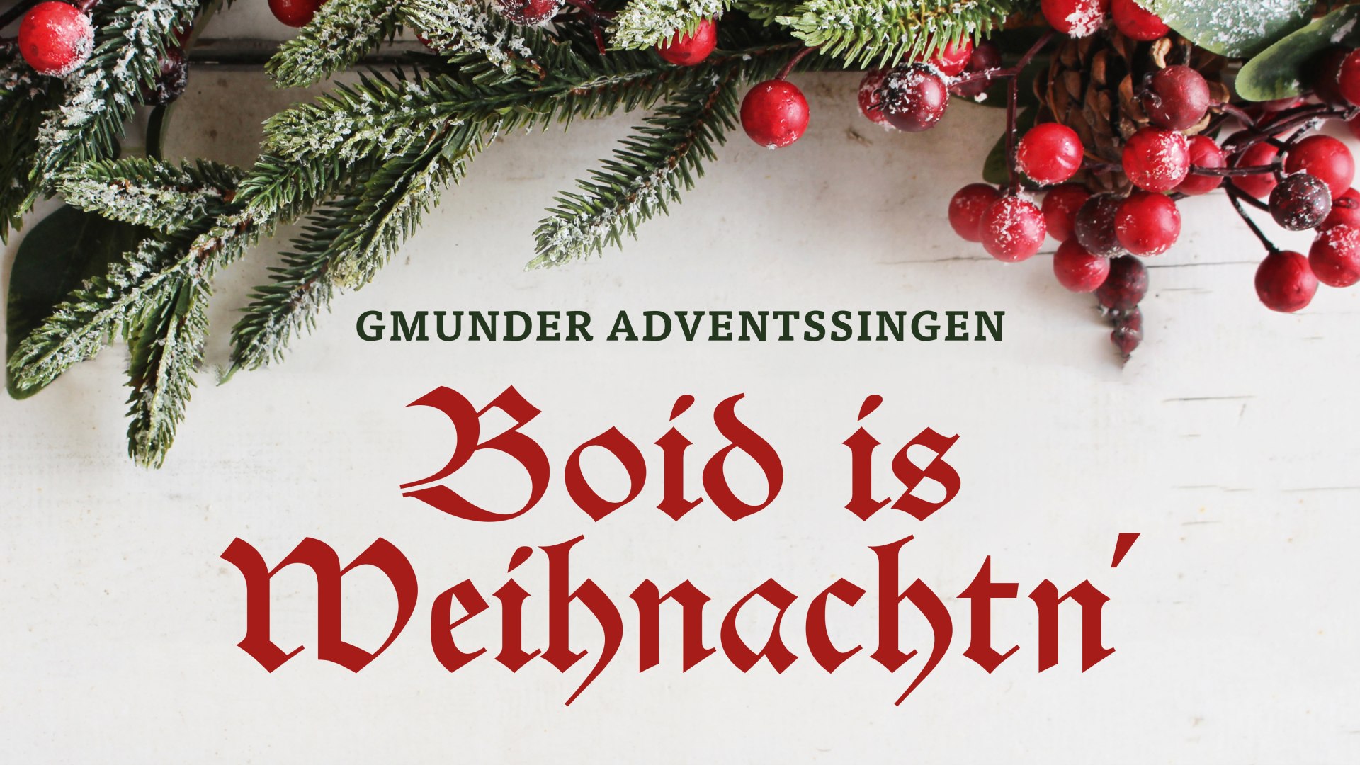 Boid is Weihnachtn´, © Der Tegernsee SZM Boid is Weihnachtn´, © Der Tegernsee SZM
