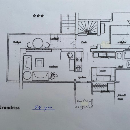 Grundriss, © Ferienwohnung Tegernsee Perle