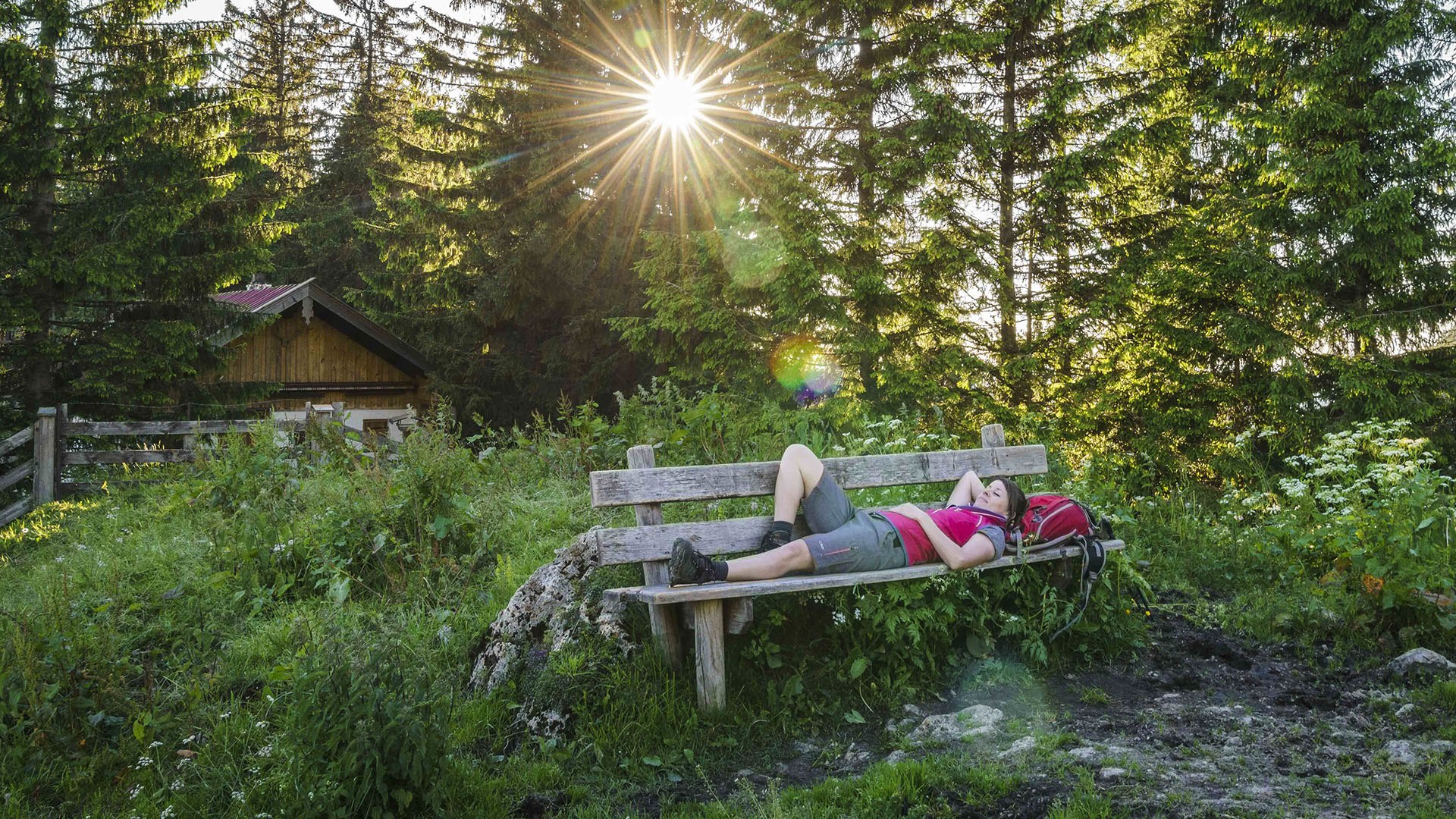 Durchatmen und Entspannen nach der Wanderung, © Dietmar Denger