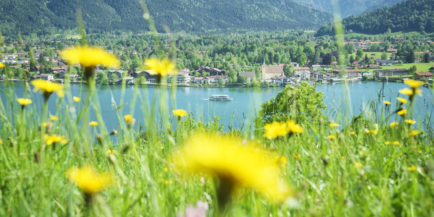 Fr&uuml;hlingsbild Blick auf Rottach-Egern