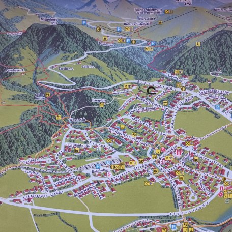Ortsplan Bayrischzell, © im-web.de/ Tourist-Information Bayrischzell