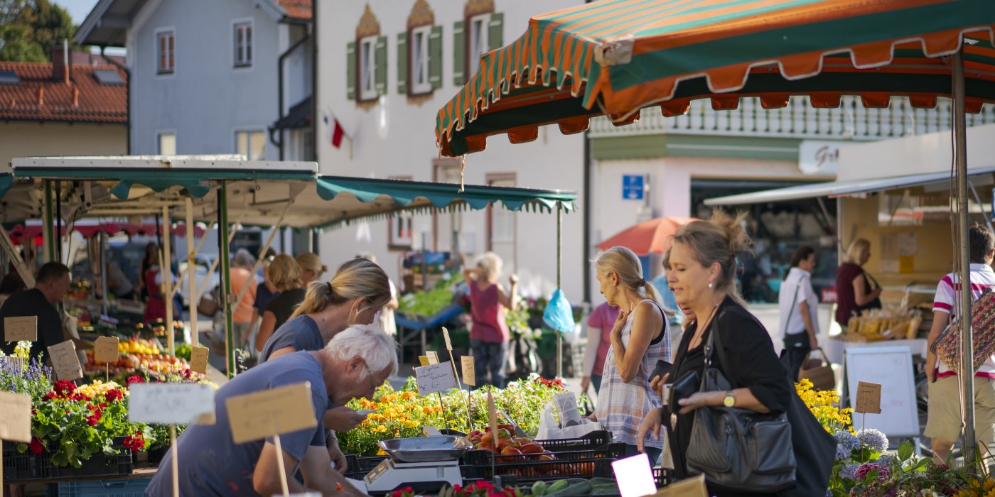 Wochenmarkt Miesbach EKF, © Dietmar Denger
