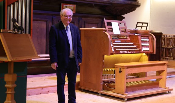 Orgelzentrum Valley. Das Foto entstand beim letzten Konzert von Karl Maureen im Orgelzentrum. Drei Monate später verstarb der große Organist. Orgelzentrum Valley. Das Foto entstand beim letzten Konzert von Karl Maureen im Orgelzentrum. Drei Monate später verstarb der große Organist.