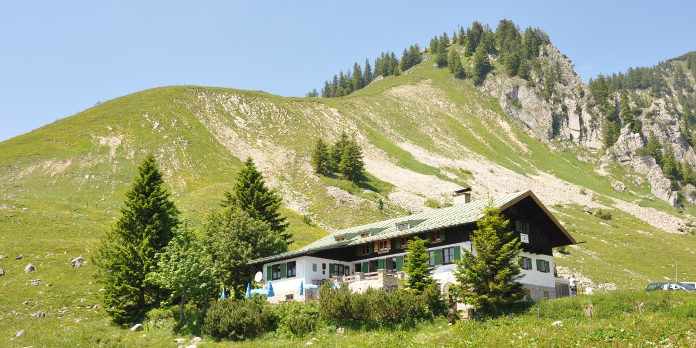 Die Schönfeldhütte der Sektion München auf 1.410 m., © DAV Sektion München