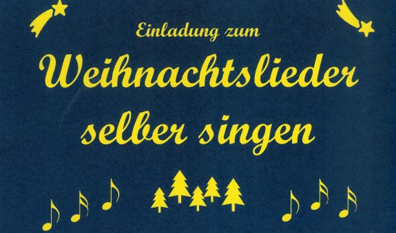 Weihnachtslieder selber singen