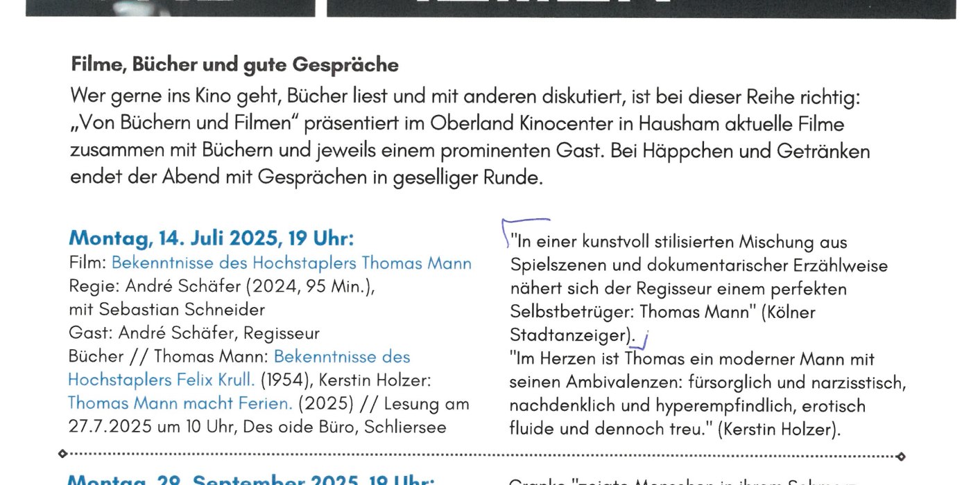 Von Büchern und Filmen