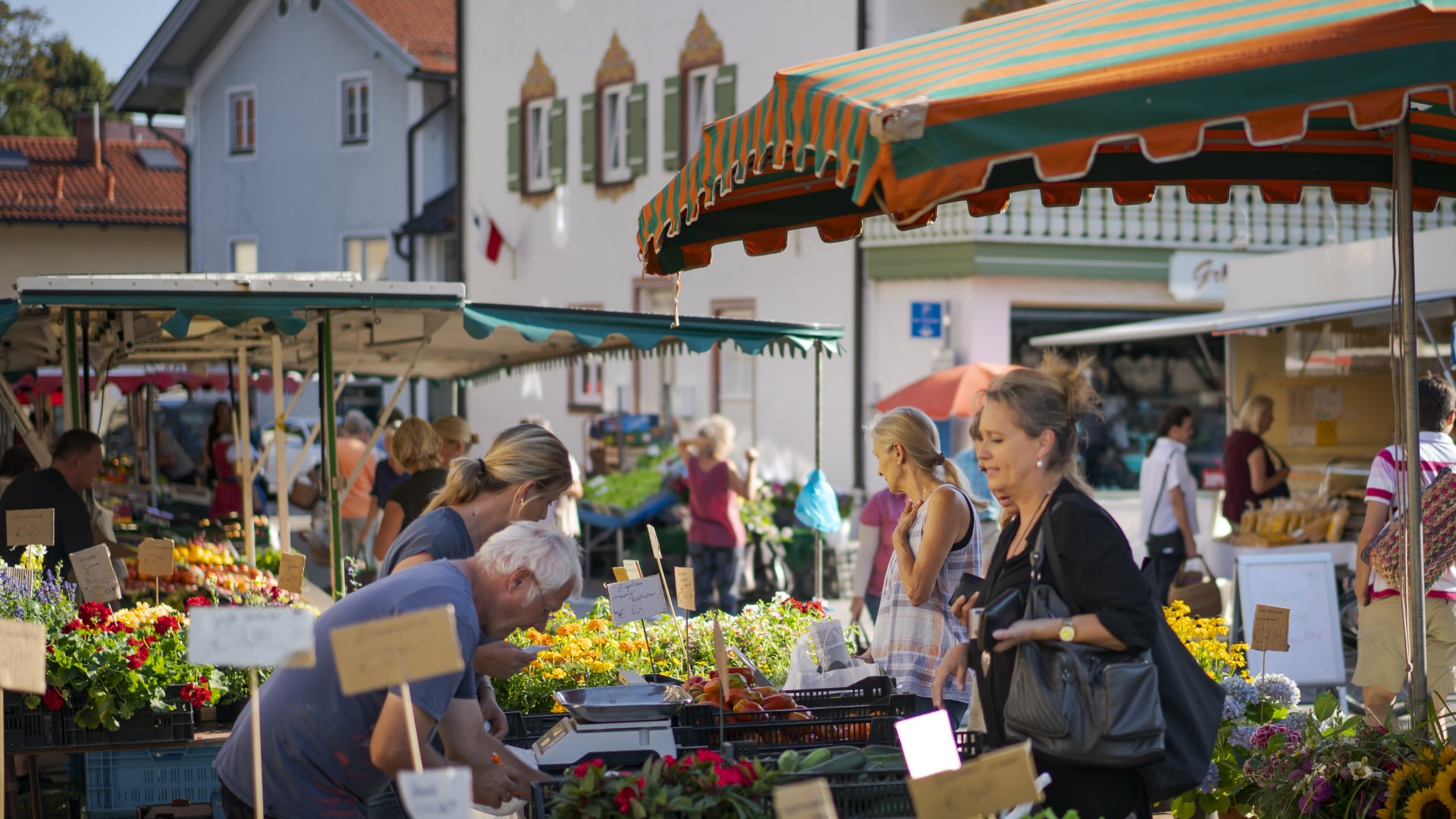 Wochenmarkt Miesbach EKF, © Dietmar Denger