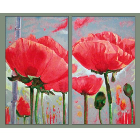 Bild Mohn Diptychon, © Hans schneider Bild Mohn Diptychon, © Hans schneider