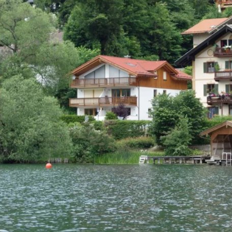 Blick vom See, © Ferienwohnung Am Prinzensteg