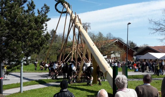 Maibaumaufstellen in Gmund, &copy; im-web.de/ Tourist-Information Gmund am Tegernsee